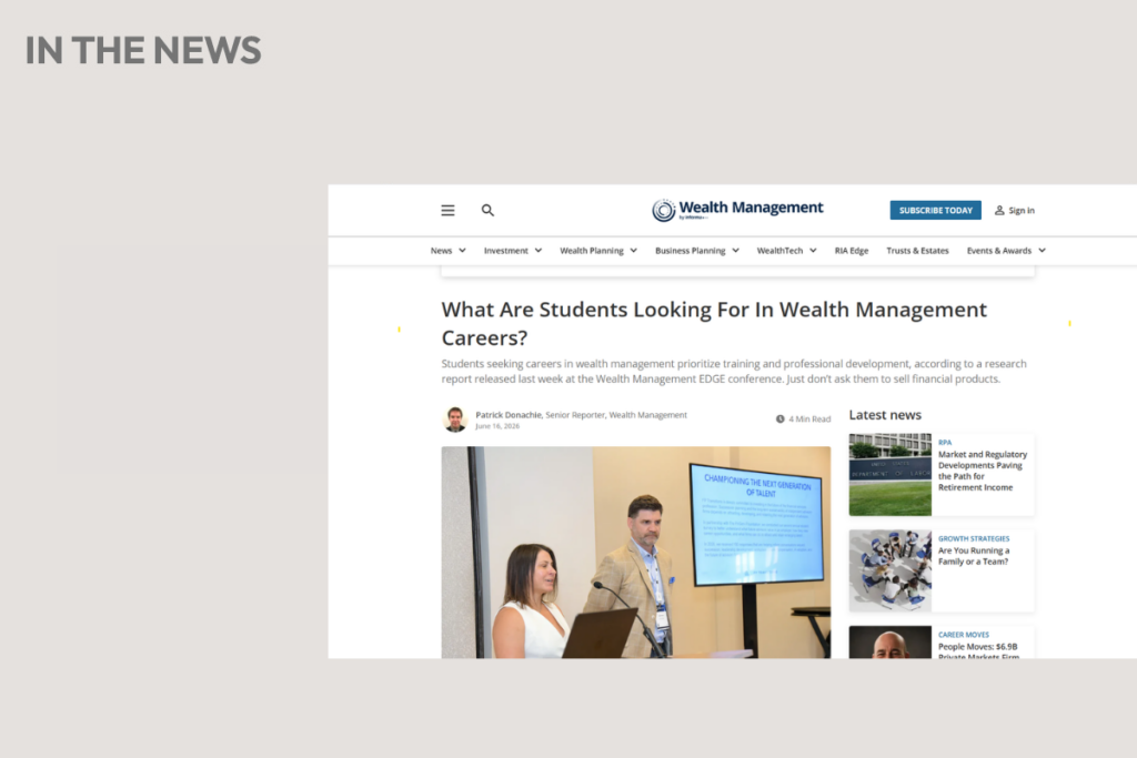 What Are Students Looking For In Wealth Management Careers?